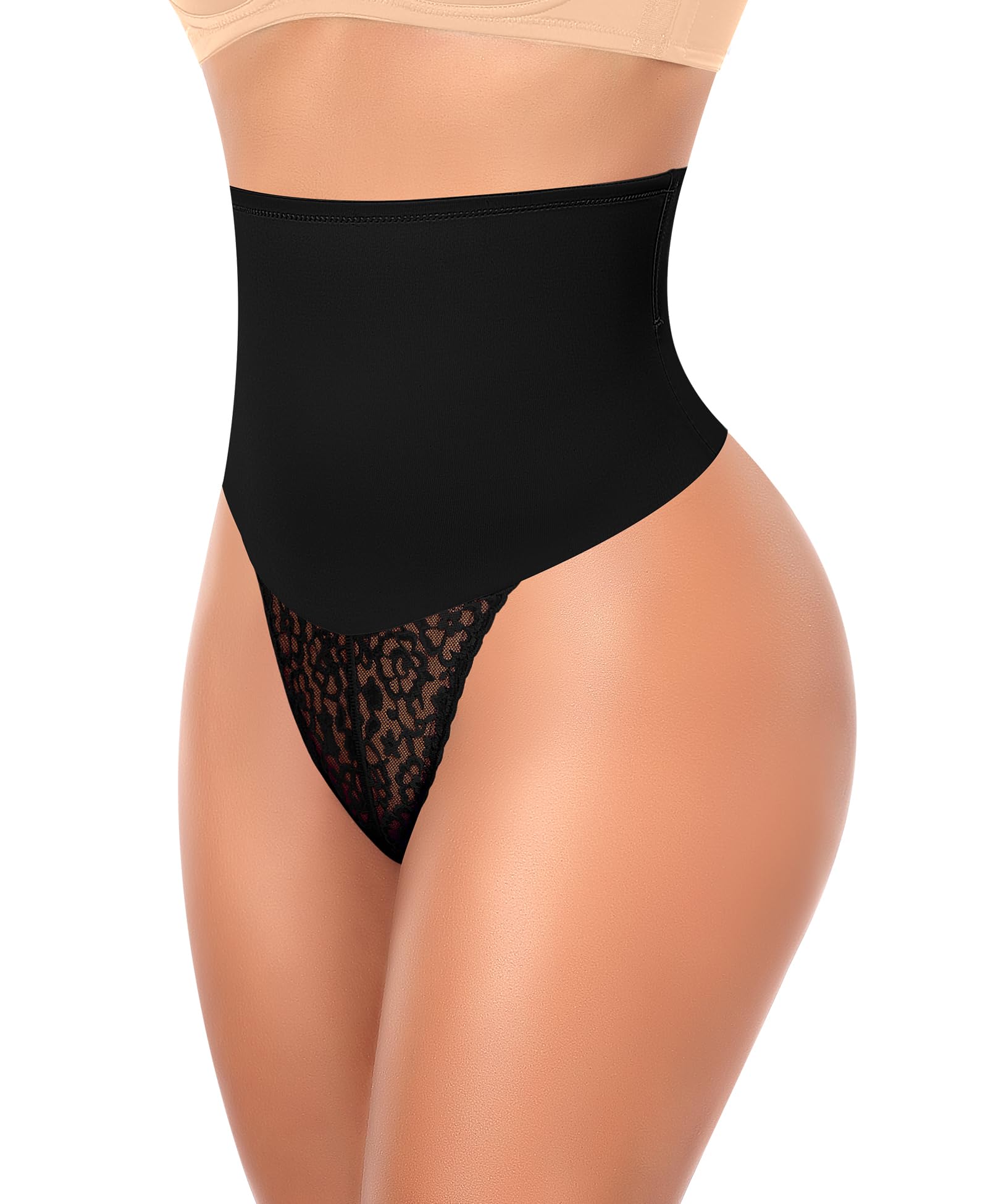 Womens Thong Shapewear Mid to High Waisted Shaper Thong WN0017