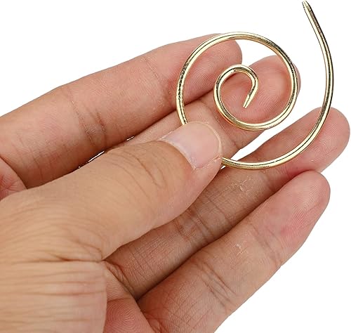Miniatura 8 de 3 agujas de tejer de cable en espiral, aguja de cable en espiral, hilo circular, costura, tejer, doblar, tapiz, herramientas de tejer, herramienta