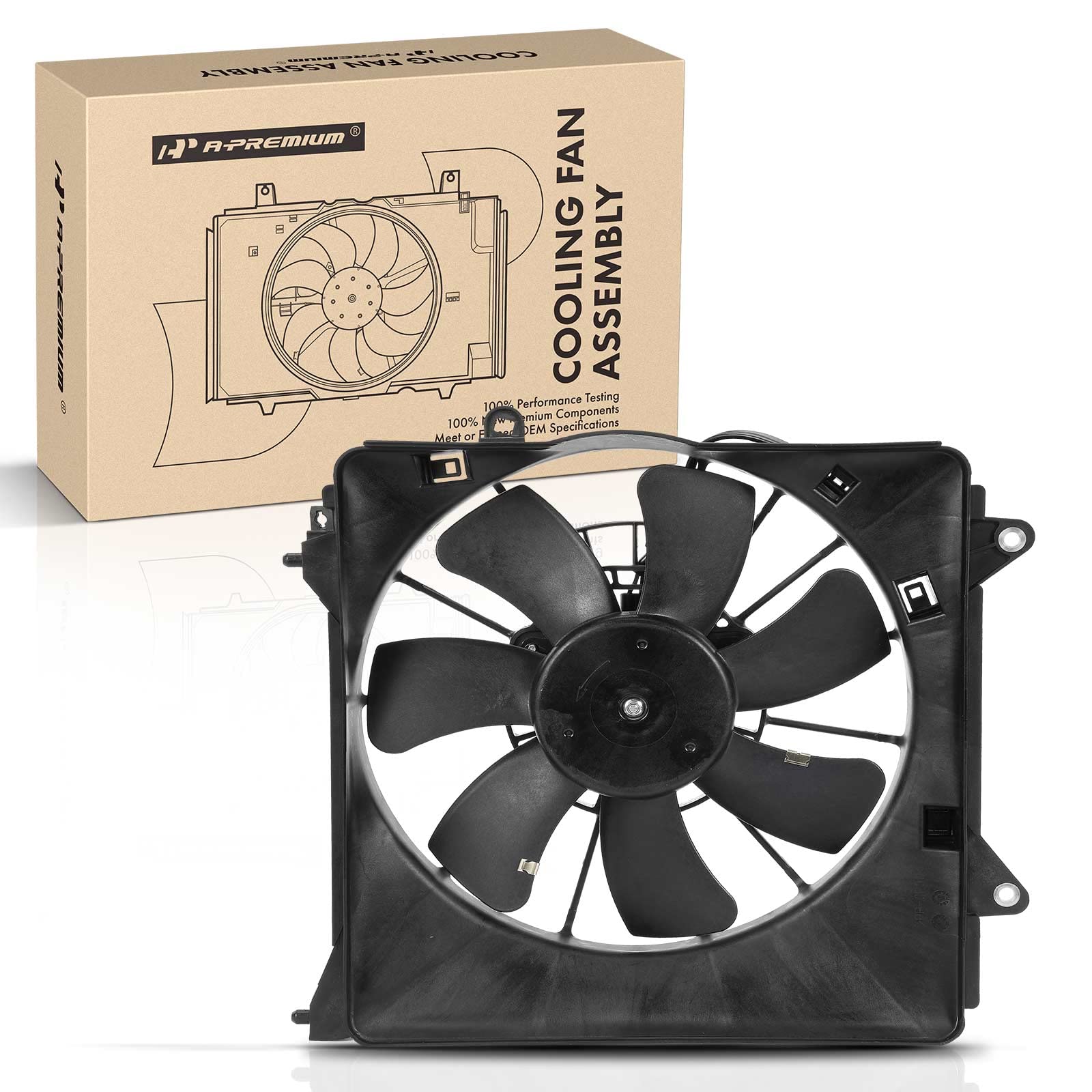 Radiator Cooling Fan Assembly W/ Shroud For Honda CR-Z 2011-2016 Insight 10-14 - View #5