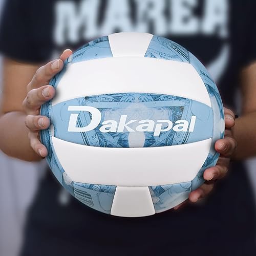 Miniatura 8 de Dakapal Balón de voleibol competitivo para interiores y exteriores, tamaño oficial 5, voleibol suave profesional (sin bomba)