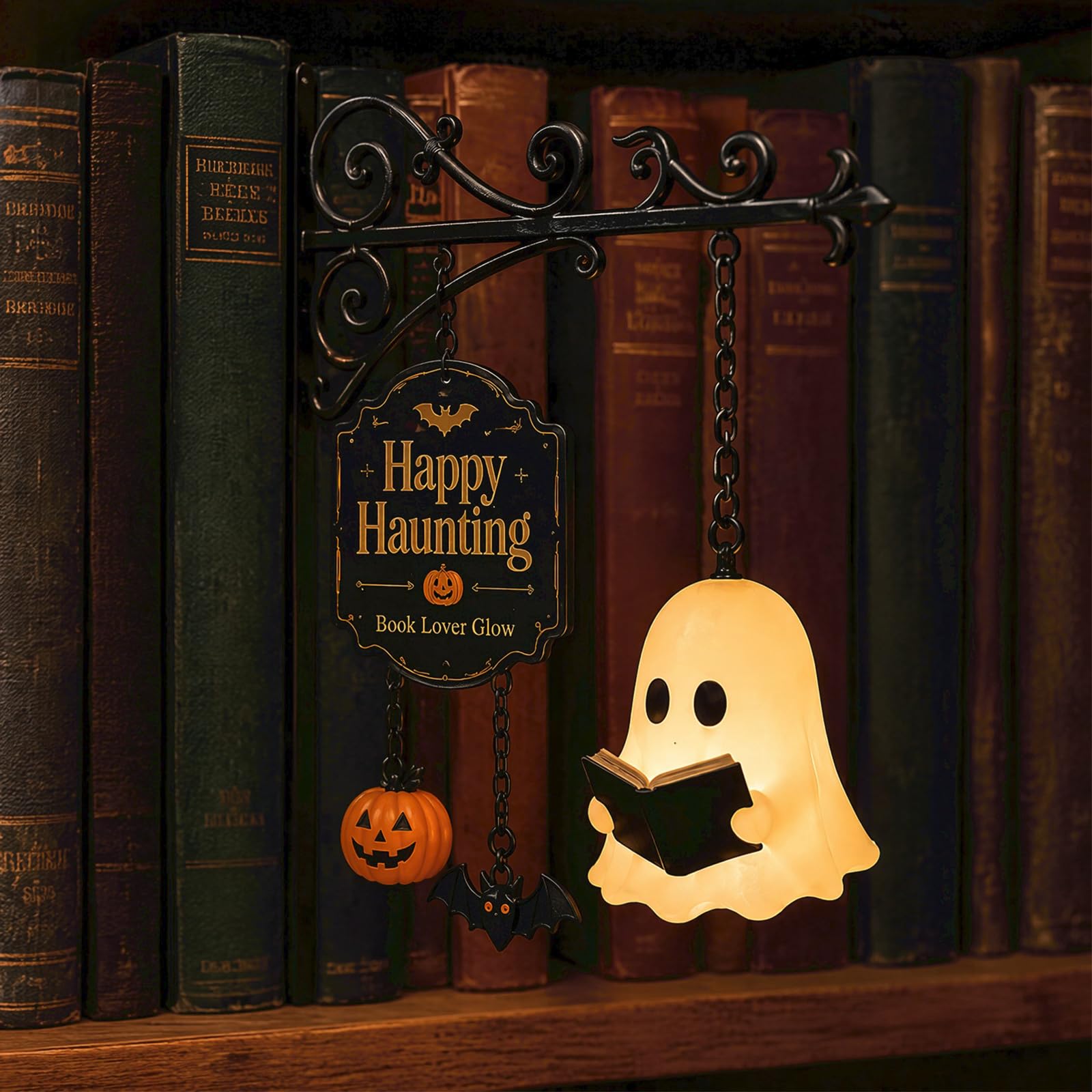 Library Lantern Mini Bookshelf Lamp Multifunctional Decorative Bookshelf