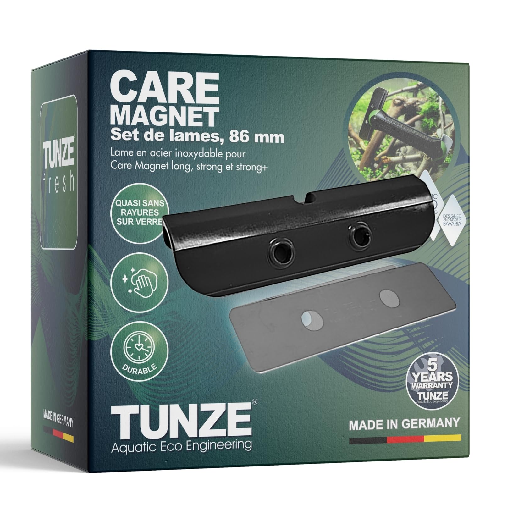 Kit de lames de 86 mm Tunze pour nettoyeur de vitre d'aquarium