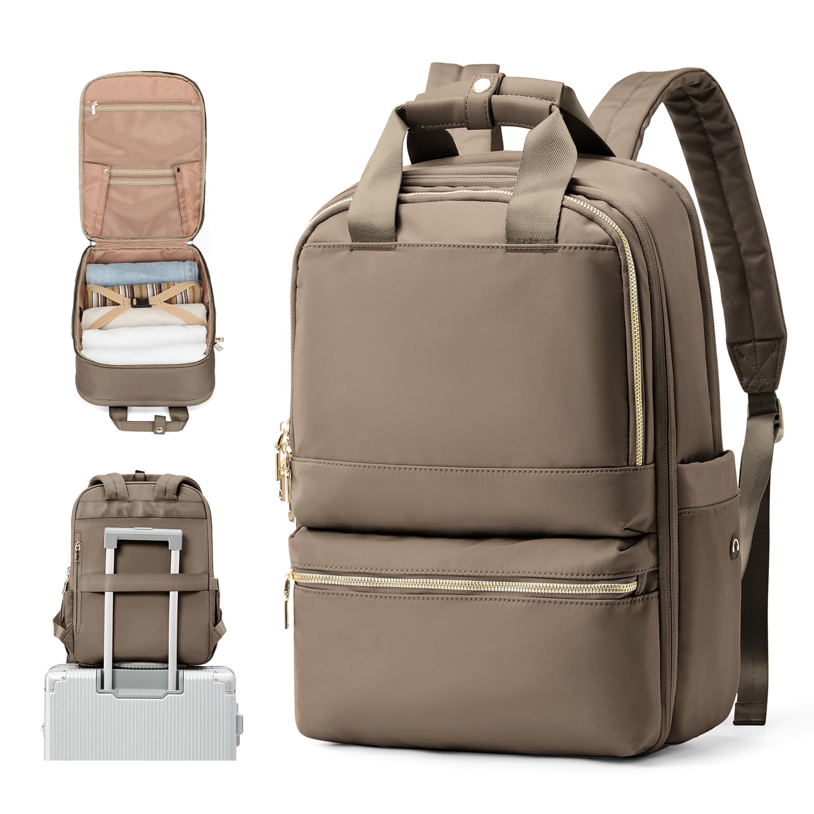 UPPACK Zaino Ryanair 40x20x25 Zaino Da Viaggio aereo Bagaglio a Mano Donna Zaino Borse da Cabina Borsa da Viaggio aereo Zaino per PC Impermeabile Casual Daypack