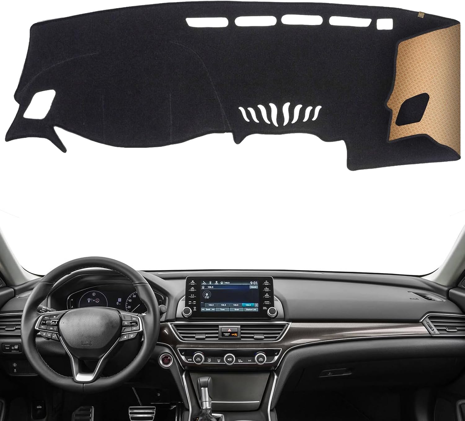 QUYDDC Dashboard Cover for 2018–2022 Honda Accord (Not for HUD Models)