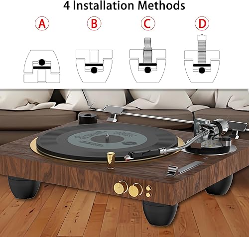 Miniatura 3 de Audiocrast 4X puntas de alta fidelidad para altavoces de 30x33 mm, almohadillas de aislamiento para patas de aluminio, amortiguador de choque