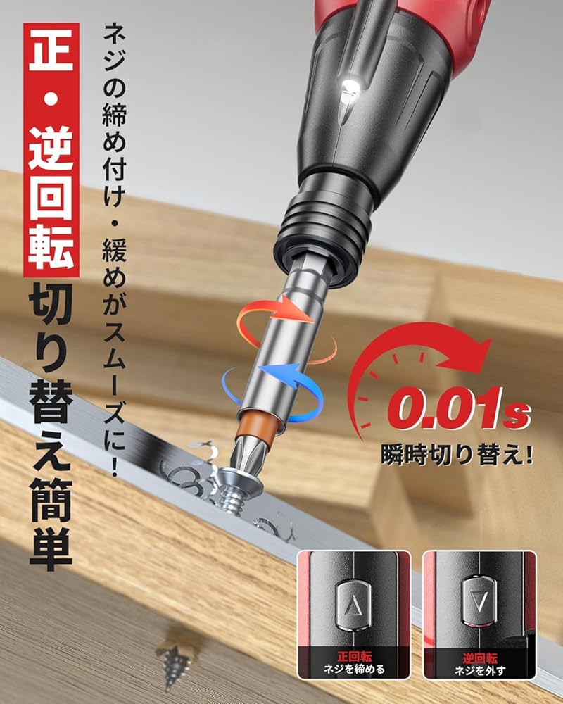 Amazon | 【2025年新スタンダードモデル】 電動ドライバー 小型軽量