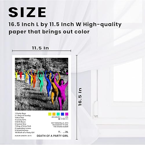 Miniatura 3 de Póster de TV Girl (8 piezas de 11.5 x 16.5 pulgadas), portada de álbum, pósteres musicales para estética de habitación, arte de pared para