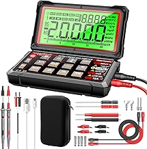 ANENG Multimeter,20000 Counts Digital Rechargeable Automotive Engine Analyzer with 300-19999RPM Tach,Dwell Angle,Duty Cycle,AC/DC Current,Voltage,Amp,Ohm,Flip LCD,Data Hold Tester for Car Diagnostics