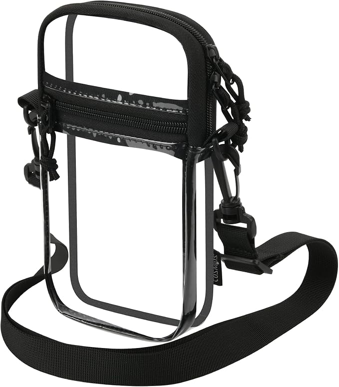 Cosmos Neck Wallet Clear Crossbody Purse Travel Documents