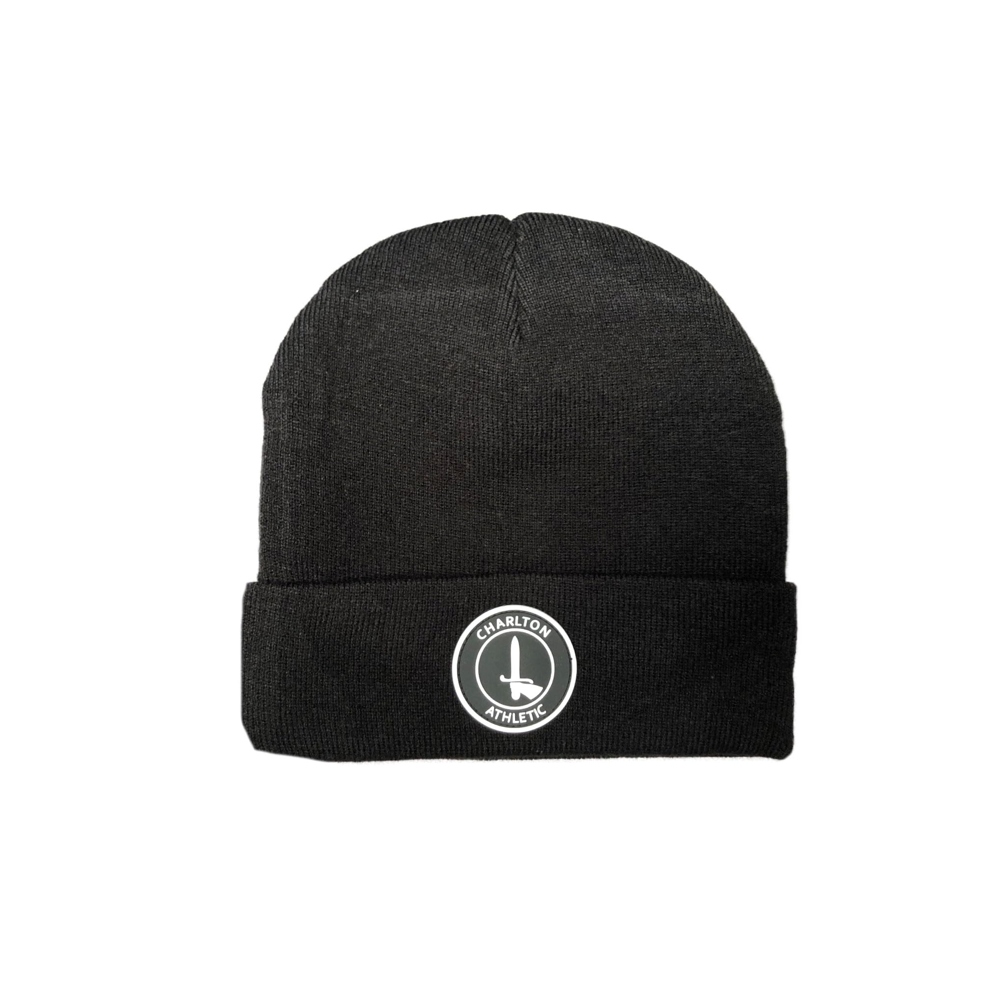 Charlton Athletic Football Beanie Hat – Official Charlton Hat, Unisex, Black, Acrylic Football Hat
