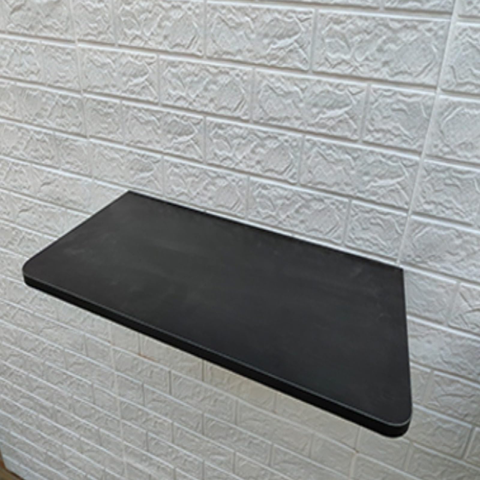 Bureau mural pliable 60x40cm table escamotable noire