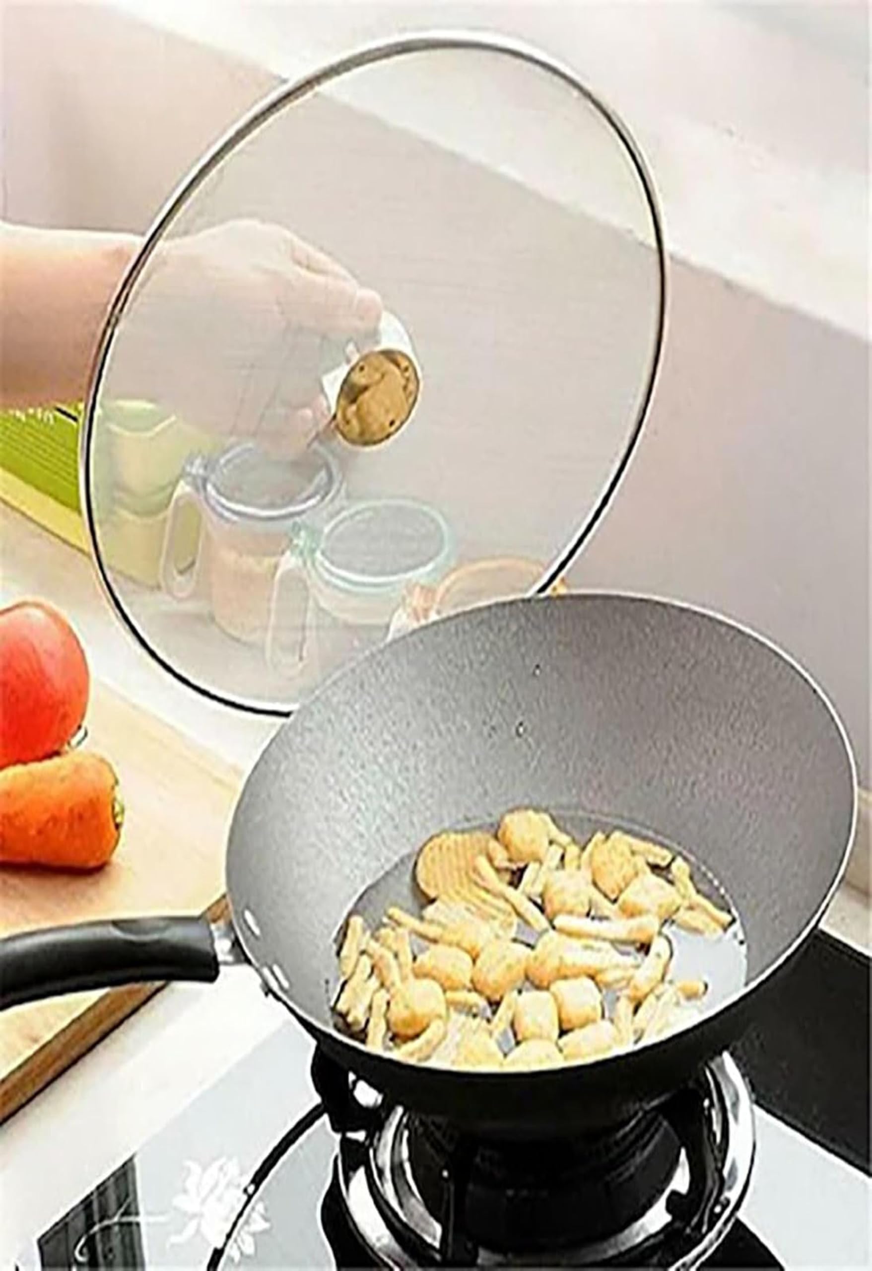 Tool Point Stainless Steel Vessel Net Cover/Lid/Strainer/Splash & Splatter Guard, 10 Inch Lid 3
