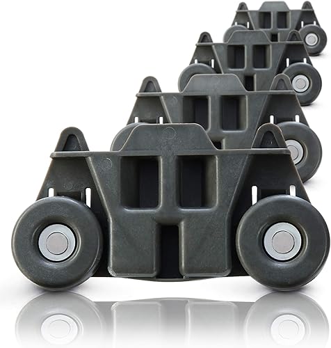 W10195416V (paquetes de 4), ruedas inferiores para lavavajillas, piezas de repuesto de eje de metal, altura de 2.83 pulgadas para Kitchen Aid