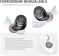 Vista 4 de TOZO - T10 - Auriculares inalámbricos Bluetooth 5.0 1 Negro