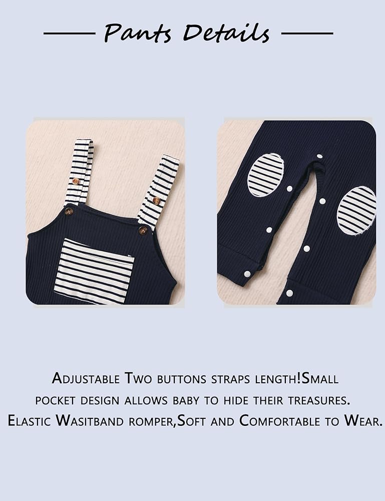 Amazon.com: Sislerew Newborn Baby Boy Clothes Stripe Print Romper