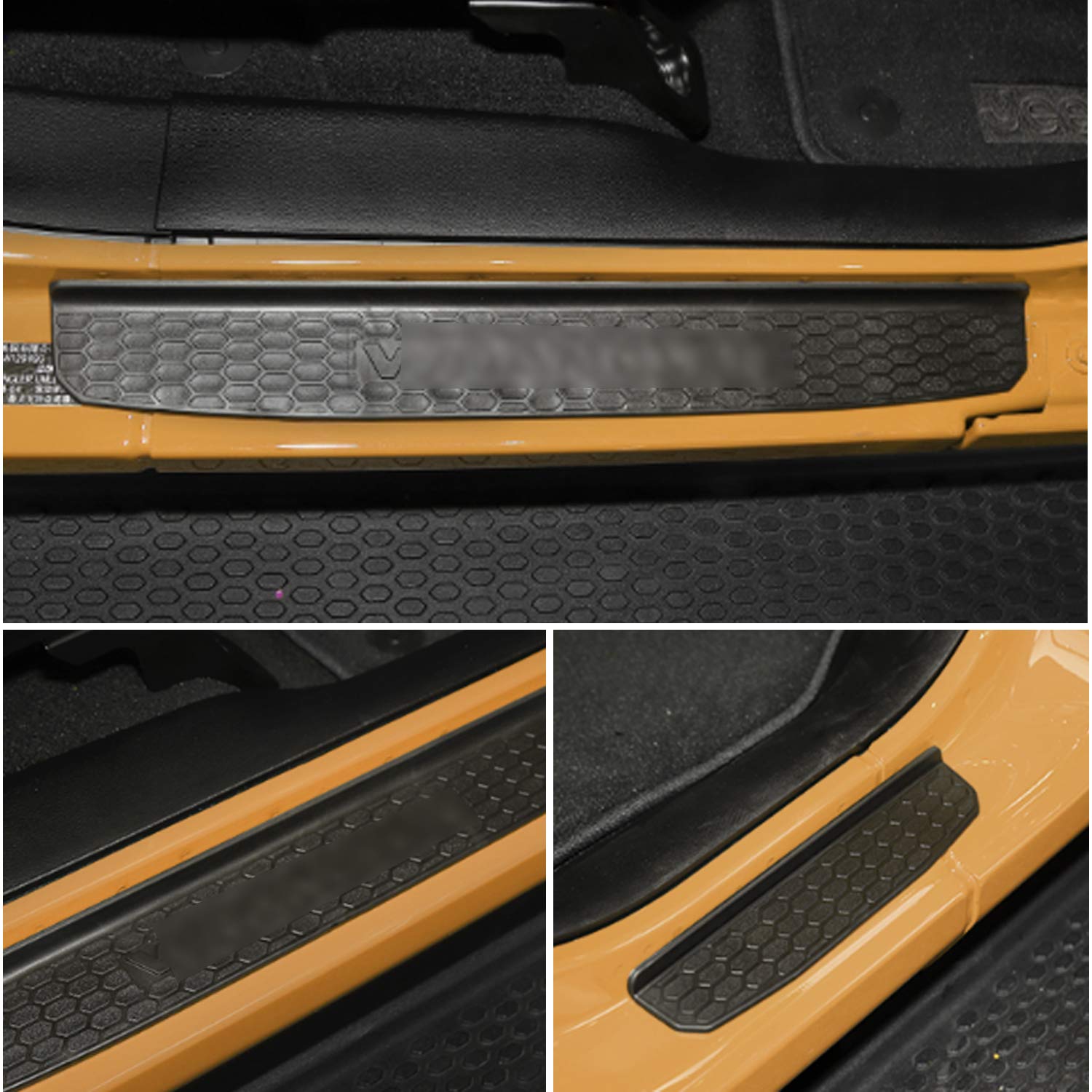 Door Sill Guards Kit Compatible with 20182020 Jeep Wrangler JL
