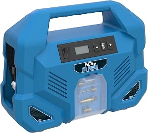 Güde Airpower Dual Drive Compressor 12/230 V/5 Pieces (150 W, max. 8 bar, 20 l/min eff. Box contents: oil and maintenance-…