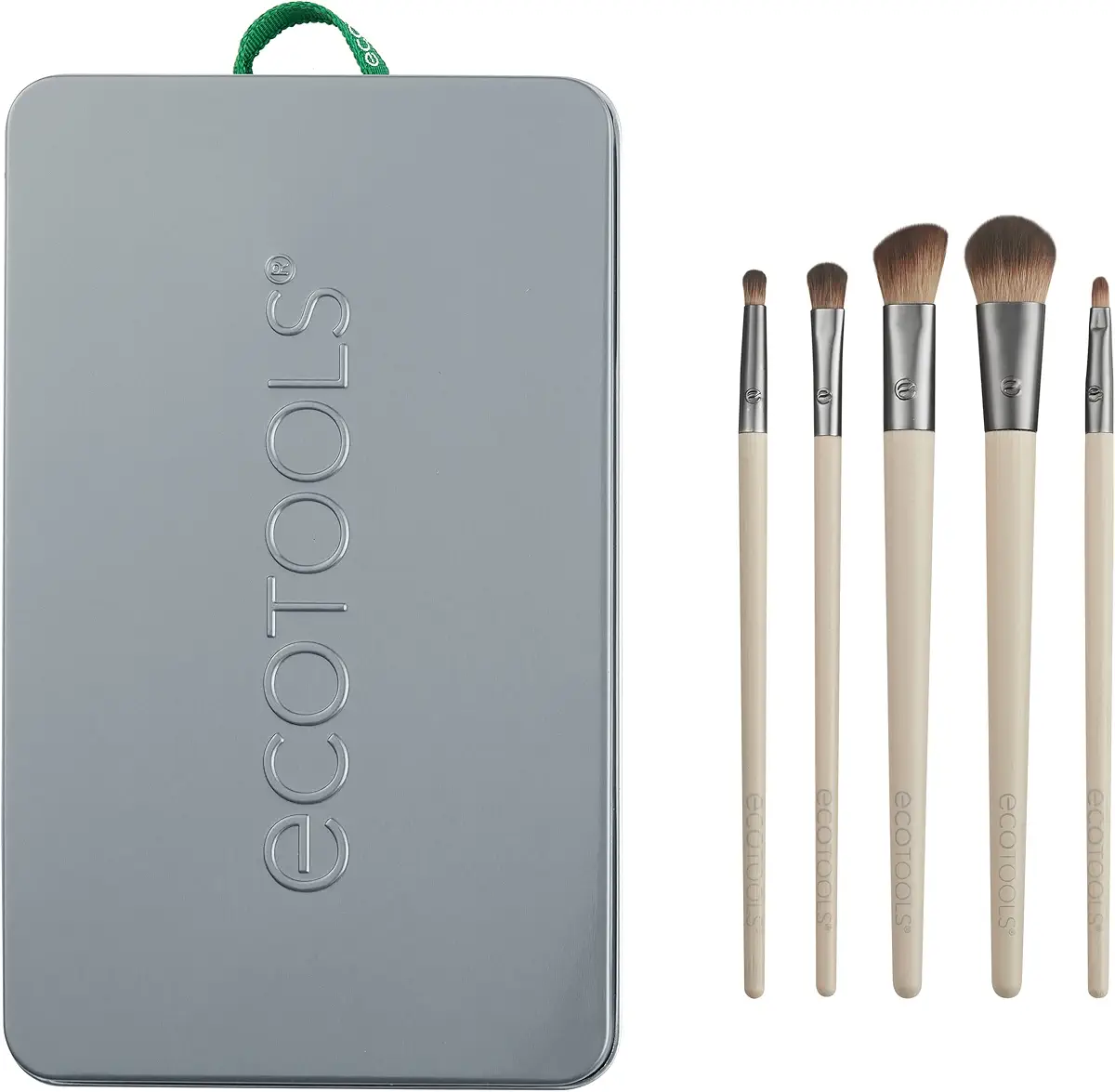 EcoTools Daily Defined Eye Makeup Brush Kit, Travel Friendly, Versatile Eye Makeup Looks, Convenient Makeup Tools On-The-Go, For Eyeshadow &amp; Eye Liner, Eco-Friendly Makeup Brushes, 6 Piece Set