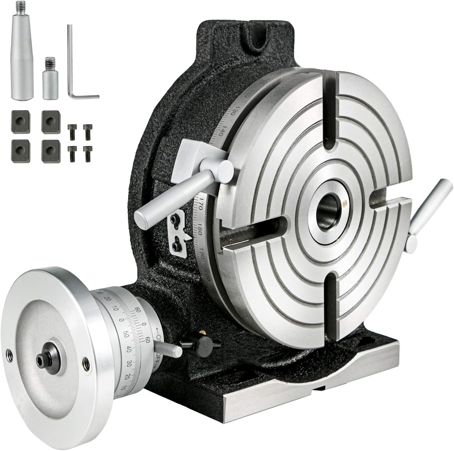 Rotary Table 8Inch Horizontal Vertical HV8 Precision 3MT Milling Drilling Machine Vernier Reading Milling Drilling Boring