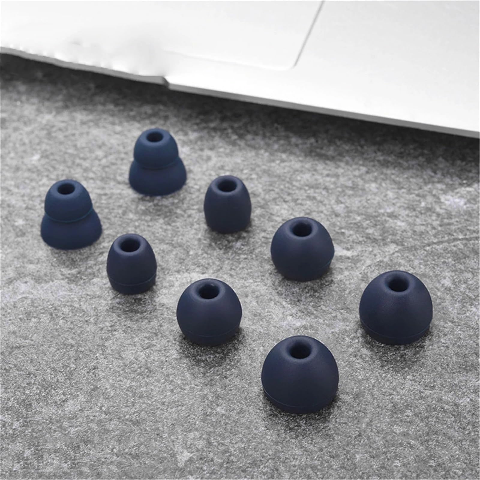 Lot de 16 paires d'embouts en silicone pour écouteurs Beats Flex - Pour Powerbeats Pro - Antidérapants - Bleu foncé