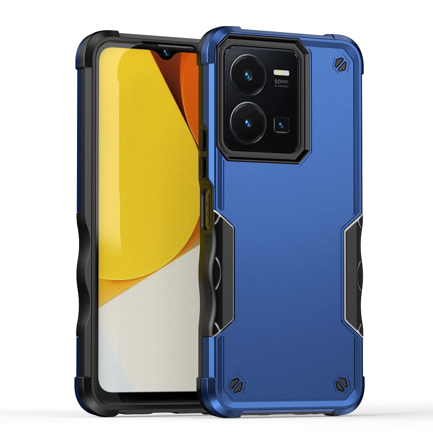 XINYEXIN Funda para Vivo Y35 / Vivo Y22s / Vivo Y22 con anillo Stnad