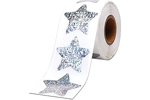 500 pcs Silver Star Stickers for Kids and Teachers