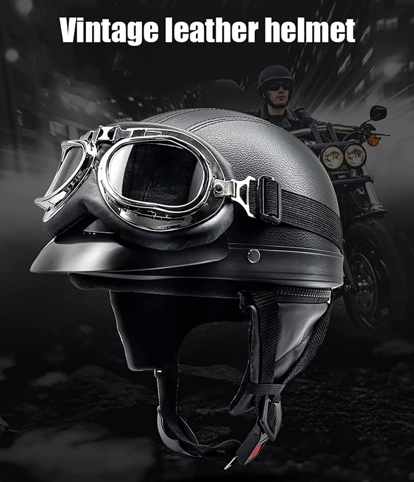 VVPEC Casque Bol Moto Homologué ECE Vintage Mobylette