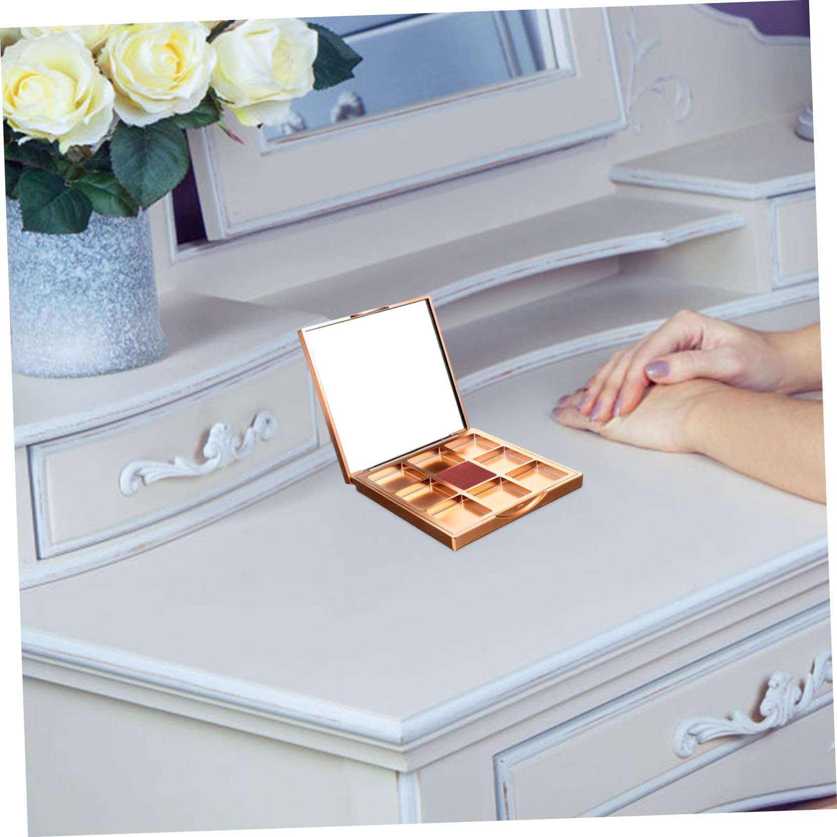 Didiseaon 5pezzi Palette Per Ombretti Vuota Scomparti Design e Portatile Per Makeup Personalizzato Per Viaggi e Cosmetici