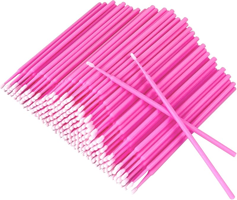 Micro Brushes, Microswabs For Eyelash Extensions & Makeup, Lint Free Lip Micro Applicator Brush, Disposable Micro Swabs, Eye Lash Mascara Wands