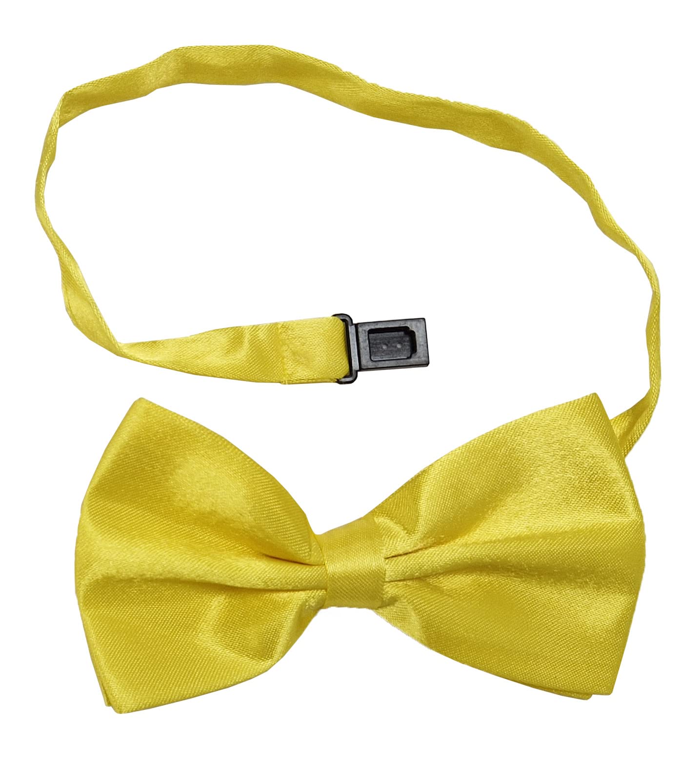 Komonee Pre-Tied Bow Tie Adjustable Neck Formal Party Prom Wedding Bowtie Premium Yellow BT2
