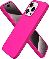 Vista 54 de ORNARTO Funda compatible con iPhone 15 Pro de 6.1 pulgadas, silicona líquida de 3 capas cubierta completa de goma de gel suave, funda protectora