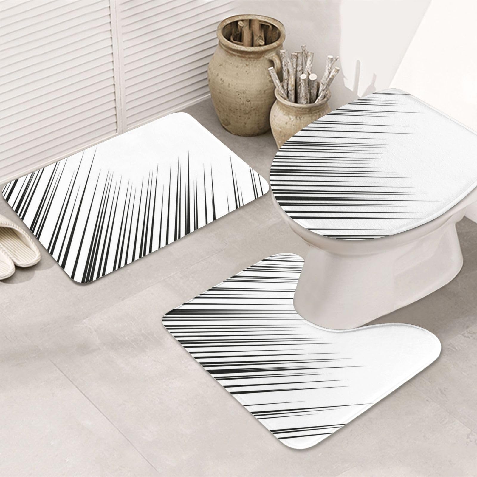 Tapis de salle de bain qui ne glisse pas OUSIKA pour éviter les chutes d'eau