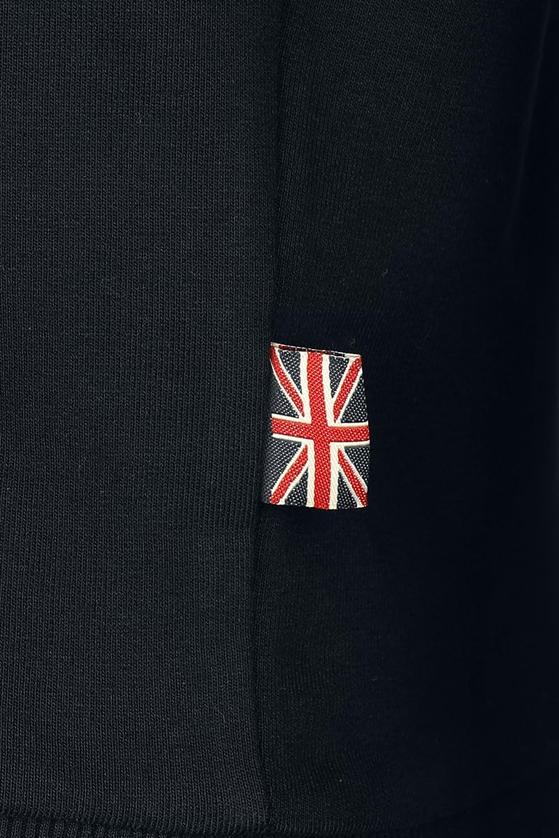 Lonsdale London BEETHAM Hombre Sudadera con Capucha Negro 60% algodón, 40% poliéster Regular