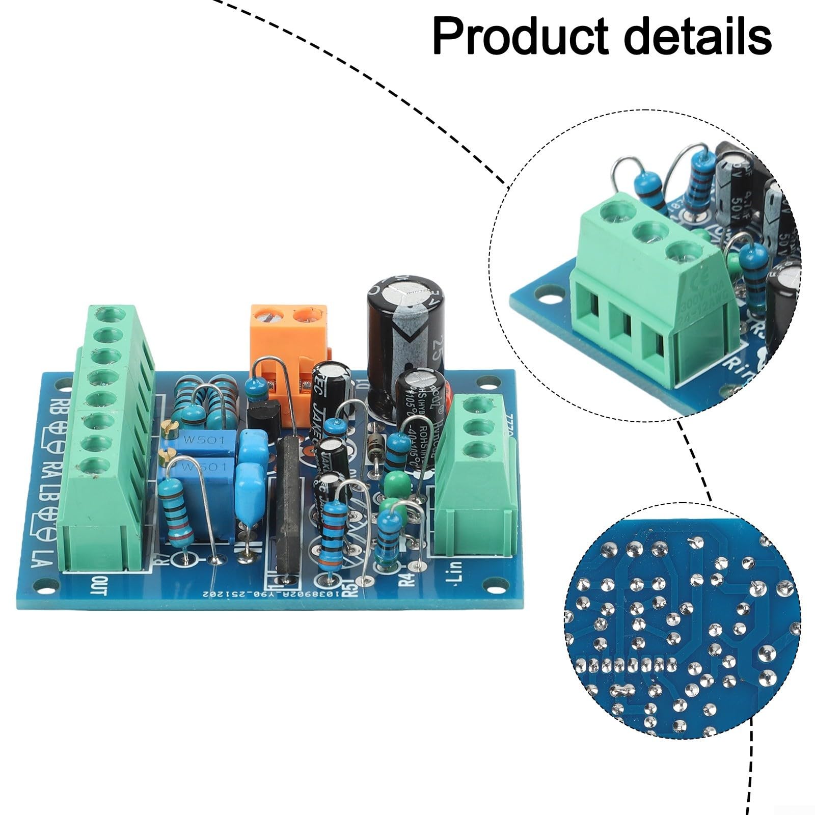 Scheda driver VU Meter stereo AC 12V per misuratore di livello audio – PCB Panel Mount Volume Indicator con funzione mute, 55 x 66 mm, compatibile con DB