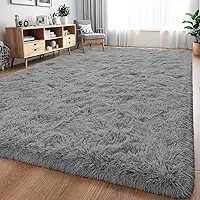 Tapete Peludo Felpudo 2,00x2,50 para Sala e Quarto Tapete Grande Antiderrapante(Cinza)