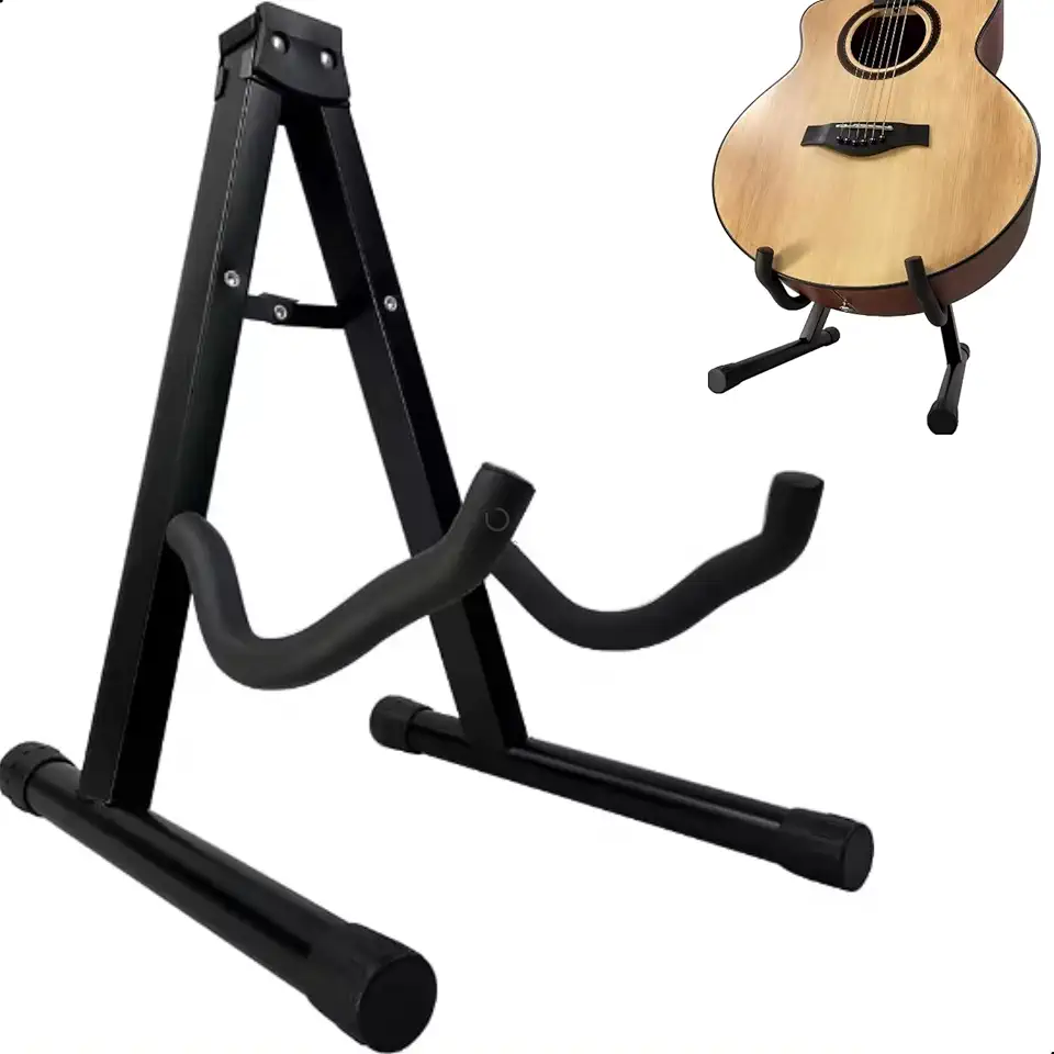 Suporte Violao Chao Guitarra Baixo Profissional Dobravel