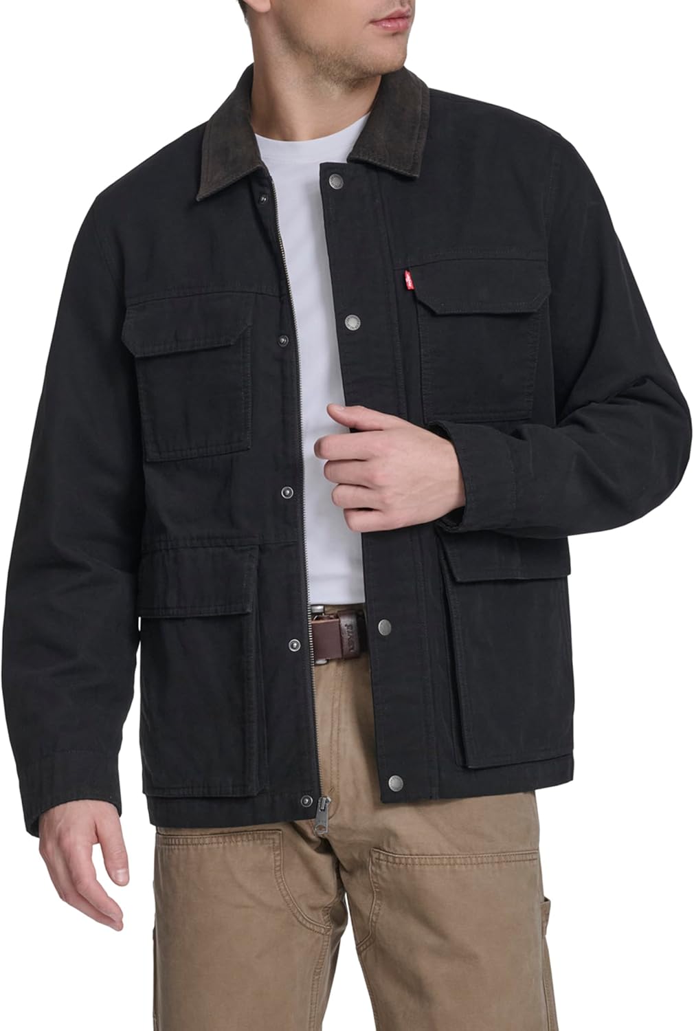 Levi's Men's Cotton 4-pocket Depot Jacket With Corduroy Collar