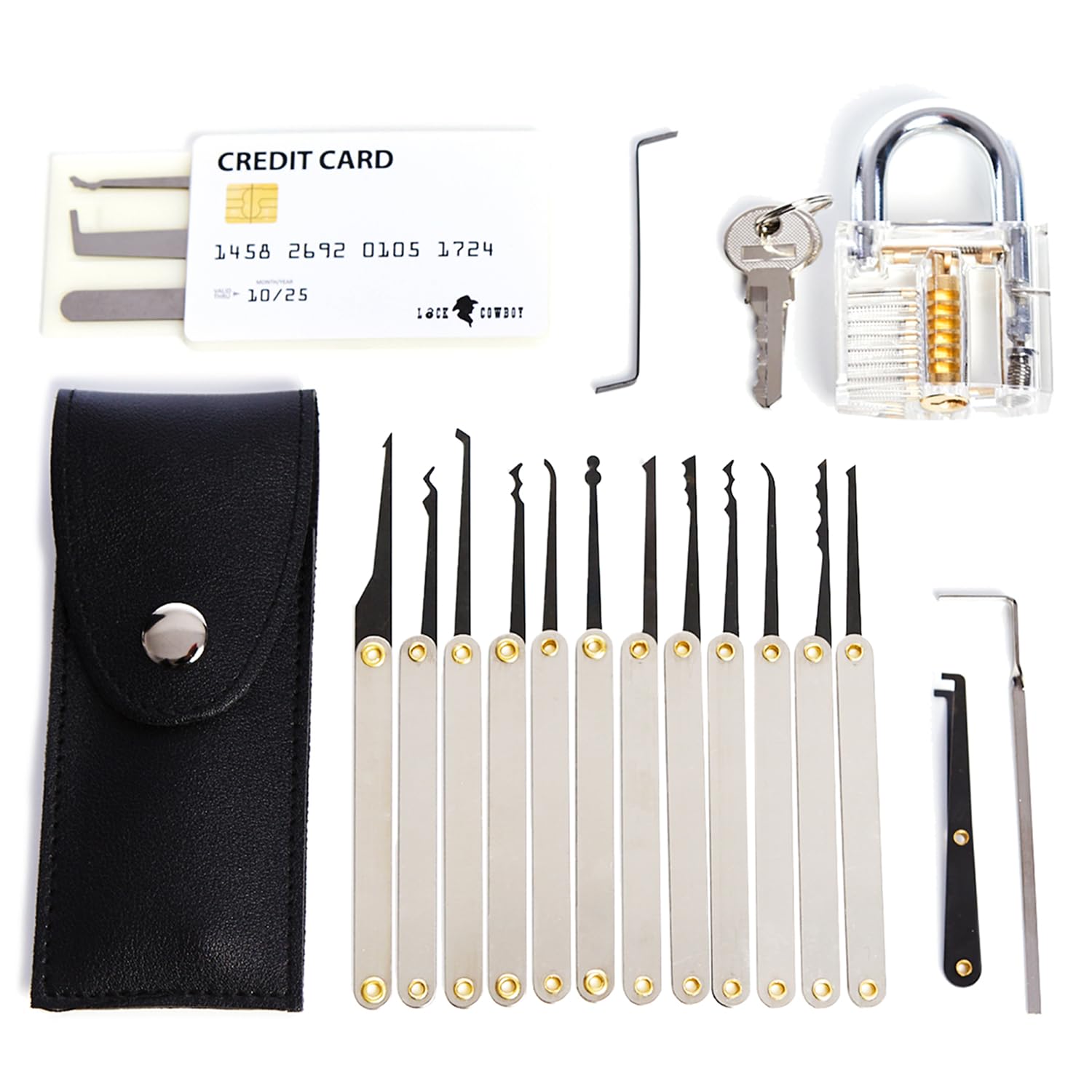 20-in-1 Lockpicking-Set Aus Edelstahl – Schlüsse Produktbild-Vorschau 4