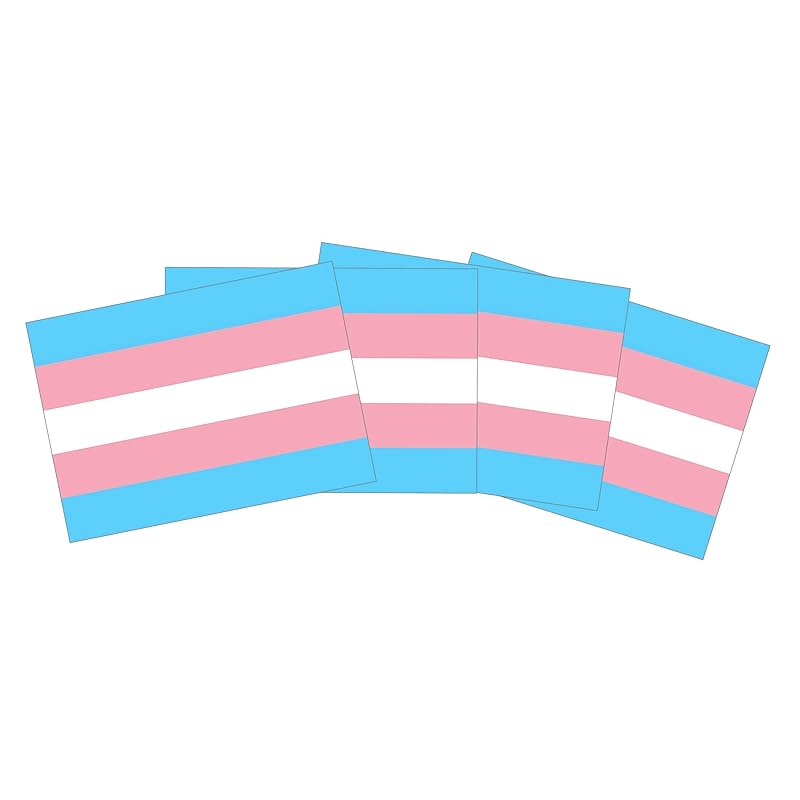 Trans* Sticker Paket (30, 50 oder 100 Stück) 7,2x5,0cm Aufkleber Pride