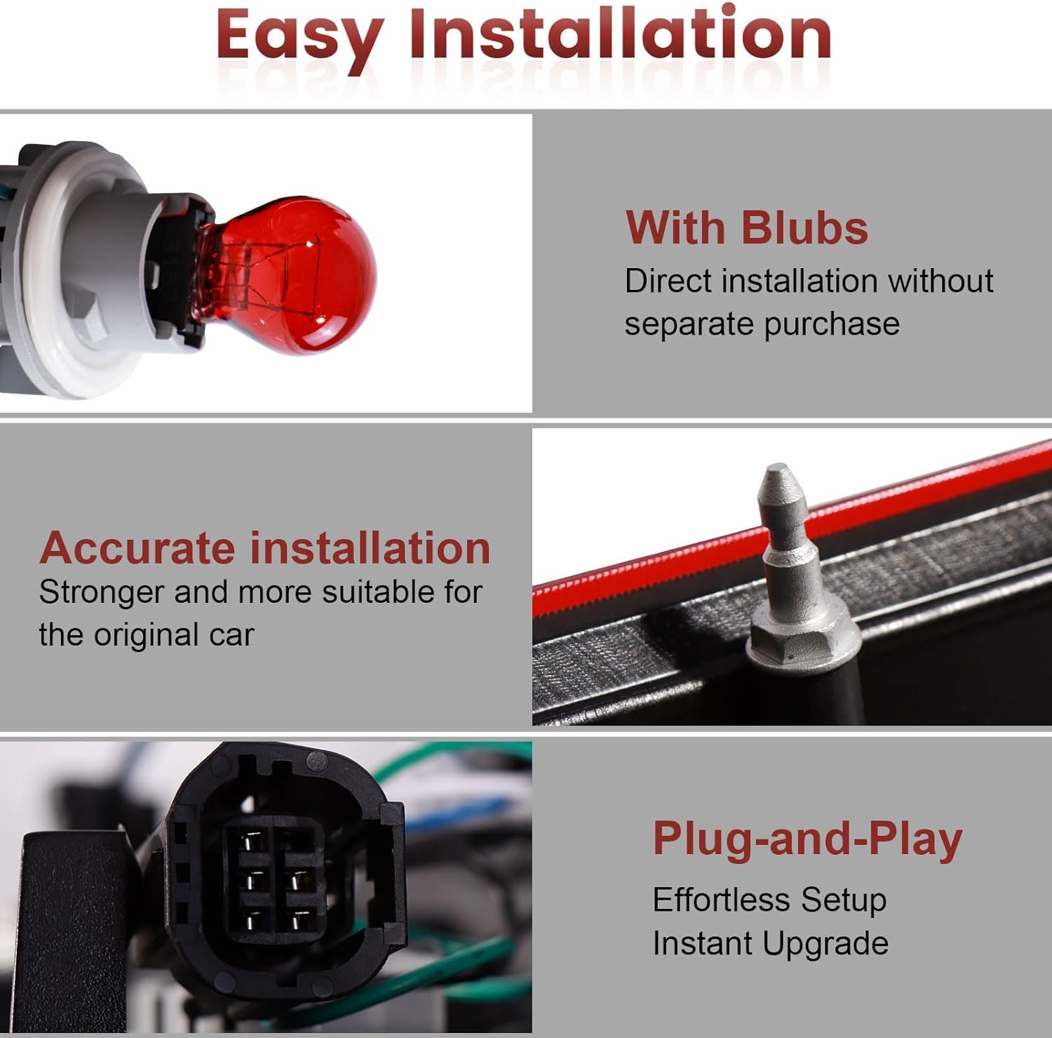 Tail Lights Assembly Compatible with 2011-2016 Chrysler Town and Country,Left Driver Side Rear Light Taillights Replacement # 5182531AE