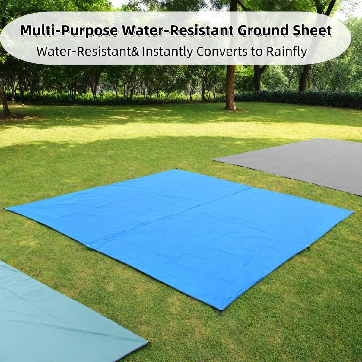 Ultralight Tent Footprint/Camping Tarp | Essential Tent Accessories - Heavy Duty Waterproof Ground Sheet for Camping, Backpacking, Hiking & Beach with Carry Bag (Green, 106.2 * 82.6in)