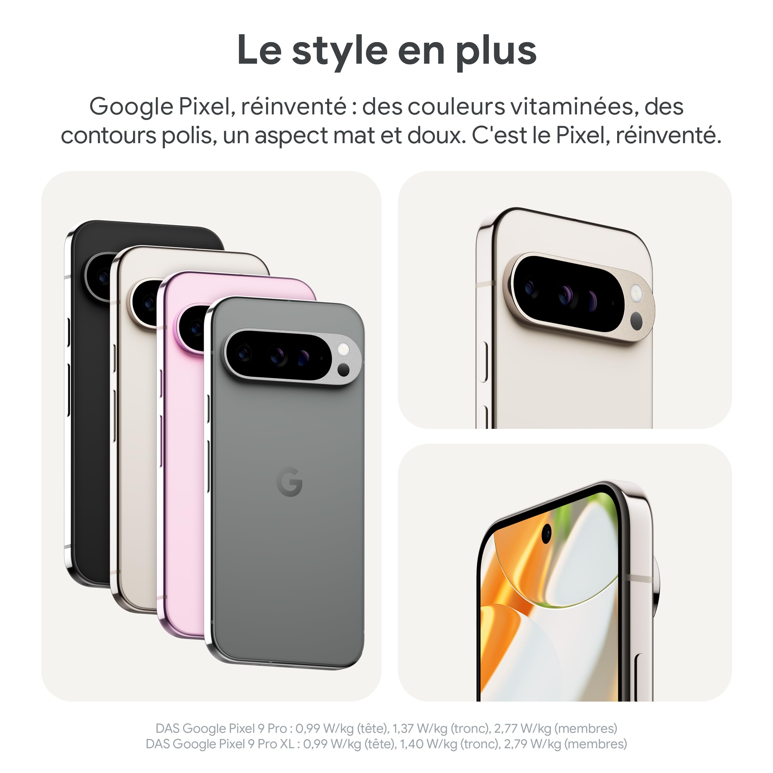 Google Pixel 9 Pro XL – Smartphone Android débloqué avec Gemini, Triple Appareil Photo arrière, 24 Heures d'autonomie et écran Super Actua 6,8 Pouces – Vert Sauge, 128GB