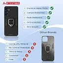 A rtistque Armor Bumper Back Case Cover for Samsung Galaxy A16 5G | Stylish Ring Holder & Inbuilt Stand | Shockproof TPU Protective Design | 360 Degree | Samsung A16 Back Cover - Black gallery image