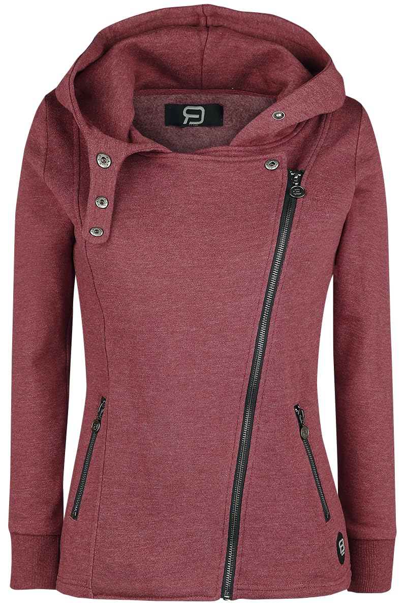 RED by EMP Donna Giacca Rossa con Cappuccio e Colletto