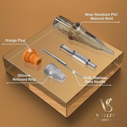 Miniatura 8 de EZ - 20 agujas de cartucho de tatuaje #12 (7RL) desechables de líneas redondas estándar para máquina rotativa de tatuaje, pistola de bolígrafo - V