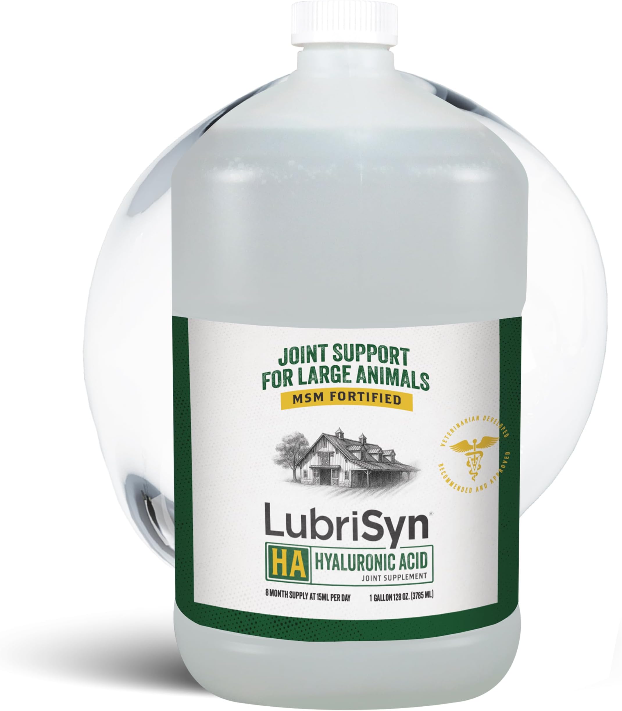 HA Livestock Hyaluronic Acid Plus MSM Joint Supplement, 128 oz