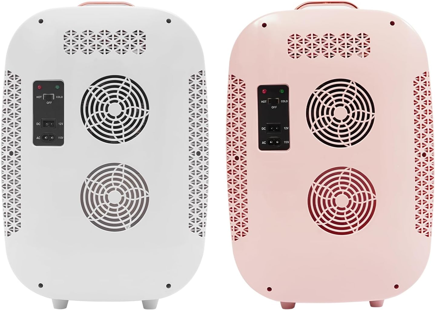 Skincare Fridge, 12 L Mini Cosmetics Refrigerator w/DC 12V ＆ AC 110V Interface, 4-60℃/39.2-140 ℉ Constant Temperature Control Women Skincare Fridge for Cosmetics, Skin Care and Food (White)