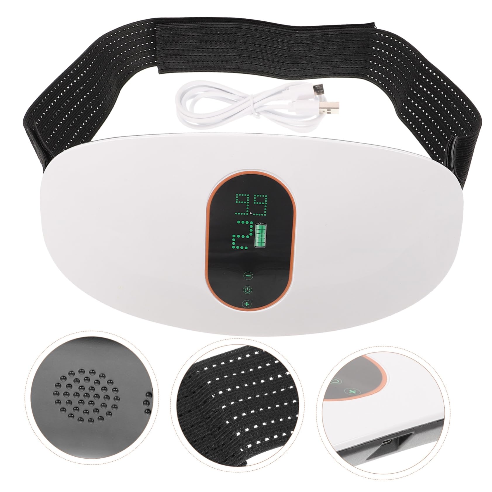 minkissy Ceinture Amincissante Électrique de Massage Abdominal Portable Masseur de Vibrante pour Perdre Graisse Du Ventre et Tonifier Corps