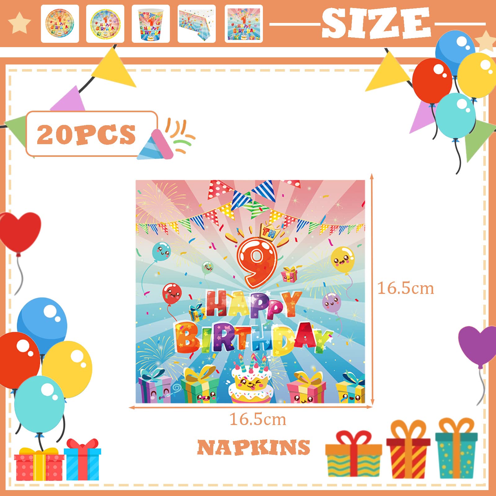 Döll Prinzessin Servietten – 20 Stück, 33x33 Cm, Für Kindergeburtstag, Motto-Party