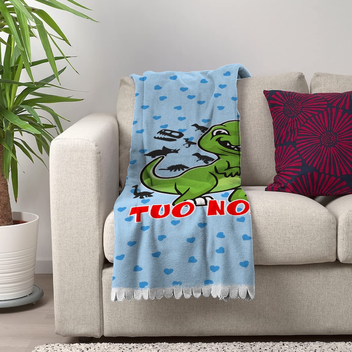 Plaid in pile fantasia - Beige chiaro/dinosauri - HOME | H&M IT